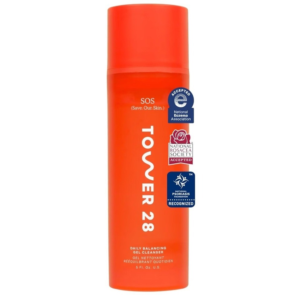 Tower 28 SOS Daily Balancing Gel Cleanser Sensitive Skin Face Wash 5 oz New